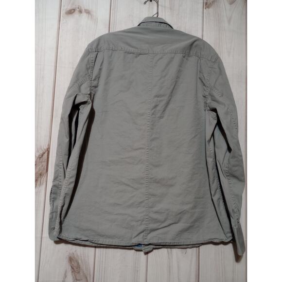 Rocawear Shirt‎ Men's Large Gray Utility Button Front - Picture 2 of 6